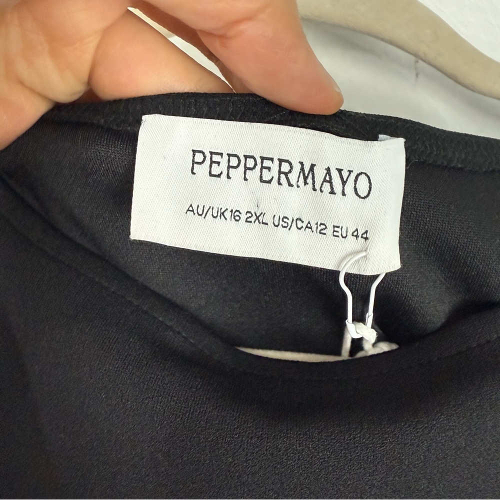 Peppermayo Break Free Mini Dress Black size 2XL - Picture 11 of 11